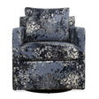 Tisdell Patterned Swivel/Glider - Blue by Uttermost - View 1
