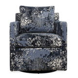 Tisdell Patterned Swivel/Glider - Blue by Uttermost - View 1