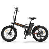 AOSTIRMOTOR Folding Electric Bike Ebike Bicycle 500W Motor 20" Fat Tire With 36V/13Ah Li - Battery Beach Snow Bicycle A20 - 20211221A20B - Home Elegance USA - 1