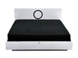 Queen Ovidius - Modern White Crocodile Lacquer Bed - View Image 1