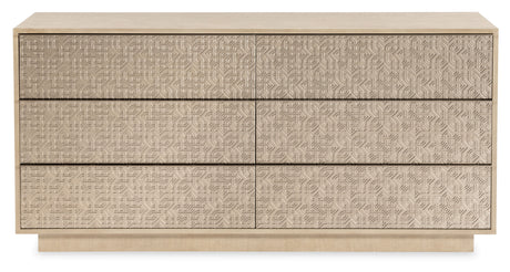 Geometry Dresser Polished Limestone - Beige / Gold by Hooker Furniture - View 2