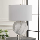 Saylor White Table Lamp by Uttermost - View 3