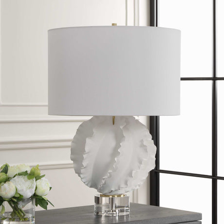 Saylor White Table Lamp by Uttermost - View 3