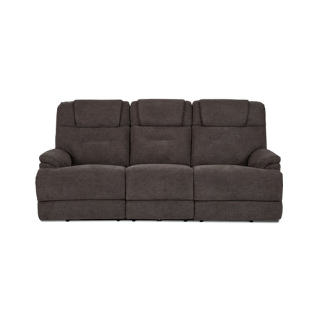Zecliner Zofa Power Sleep Sofa With Power Headrests & Lumbar - Umber Gray | Flexsteel
