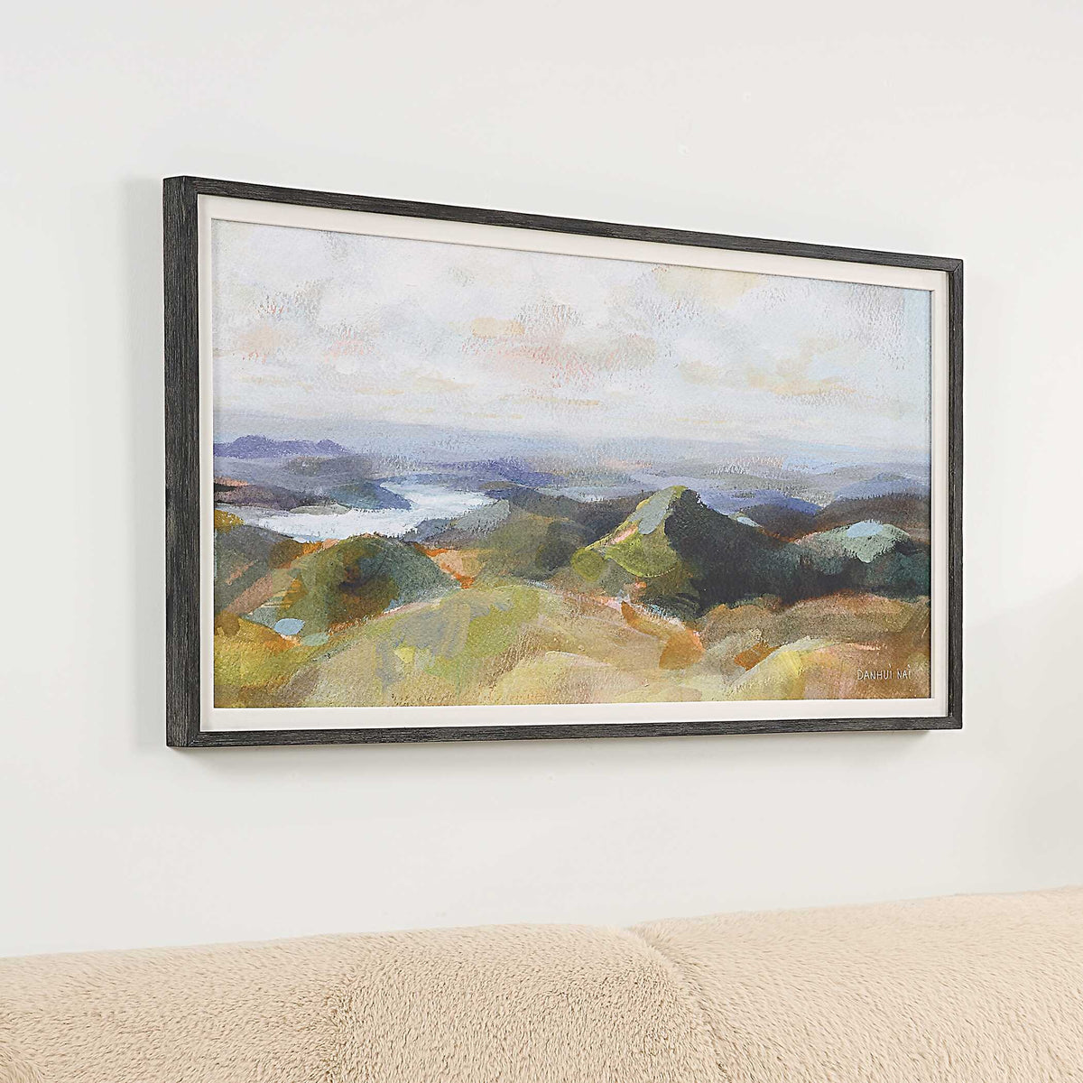 Above The Lakes Framed Landscape Print - Gray by Uttermost - View 3