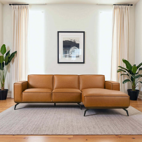 Brenham Easy Clean Modern Right Sectional Sofa & Chaise - sold by Home Elegance USA