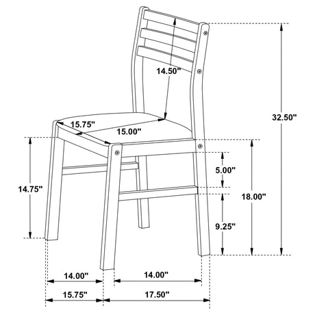 Bucknell 3 - piece Dining Set with Drop Leaf Cappuccino and Tan - 130005 - image - 19