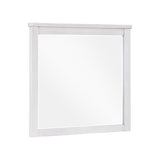 White wooden frame on a white background