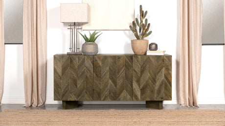 Sideboard - Tyler 3-door Dining Sideboard Server Mango Brown