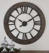 Ronan Wall Clock - Dark Brown by Uttermost - View 3