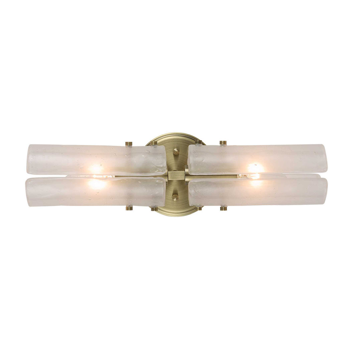 Mistie 2 Light Glass Sconce - Bronze by Uttermost - View 9