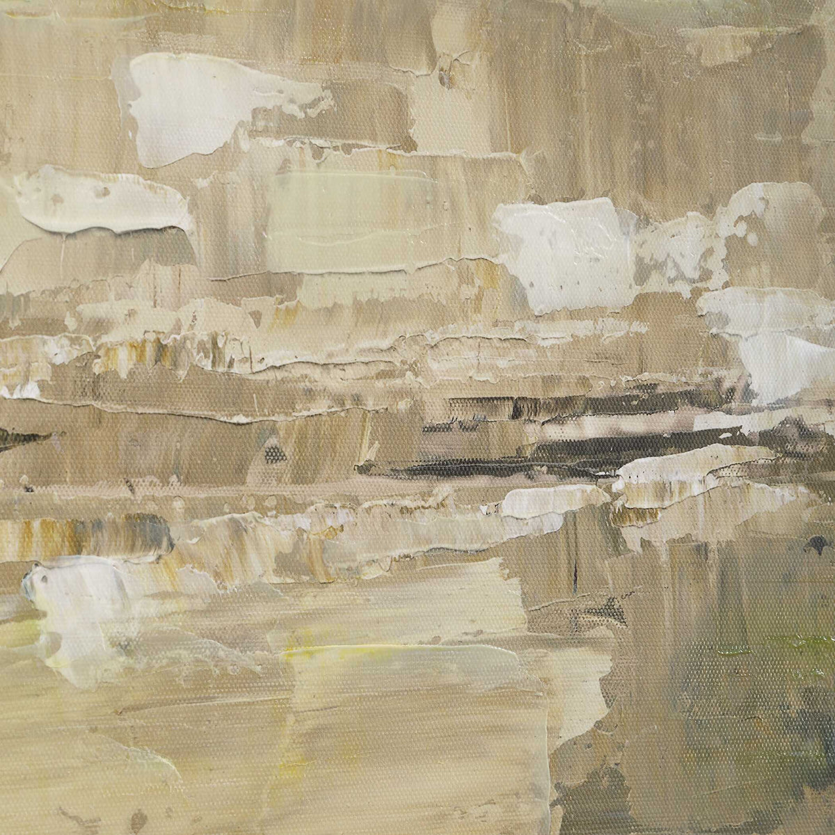 Fragment Hand Painted Landscape Art Black / Brown / Gray / Green / White - Gray / Light Brown by Uttermost - View 5