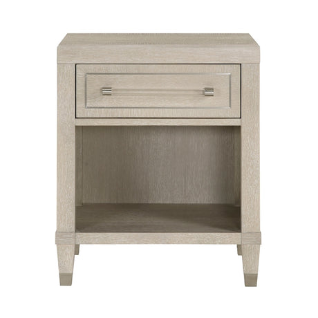 Genoa Light Oak Storage Bedroom Set with Tufted Upholstered Bed – Homelegance - sold by Home Elegance USA
