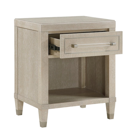 Genoa Light Oak Storage Bedroom Set with Tufted Upholstered Bed – Homelegance - sold by Home Elegance USA