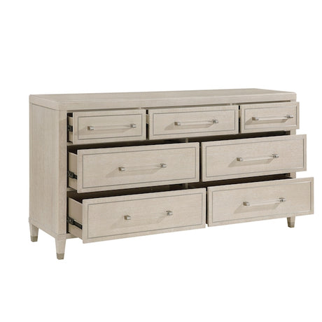 Genoa Light Oak Storage Bedroom Set with Tufted Upholstered Bed – Homelegance - sold by Home Elegance USA