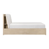 Matteo Light Oak Platform Bedroom Set with Storage & Charging Ports – Homelegance - Home Elegance USA