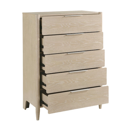 Matteo Light Oak Platform Bedroom Set with Storage & Charging Ports – Homelegance - sold by Home Elegance USA