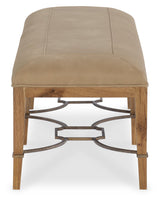 Cashiers Bed Bench Almond / Vintage Ecru - Light Brown / Beige by Hooker Furniture - View 3