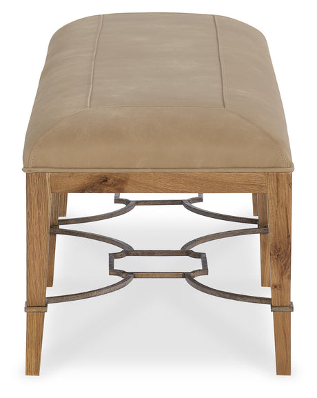 Cashiers Bed Bench Almond / Vintage Ecru - Light Brown / Beige by Hooker Furniture - View 3