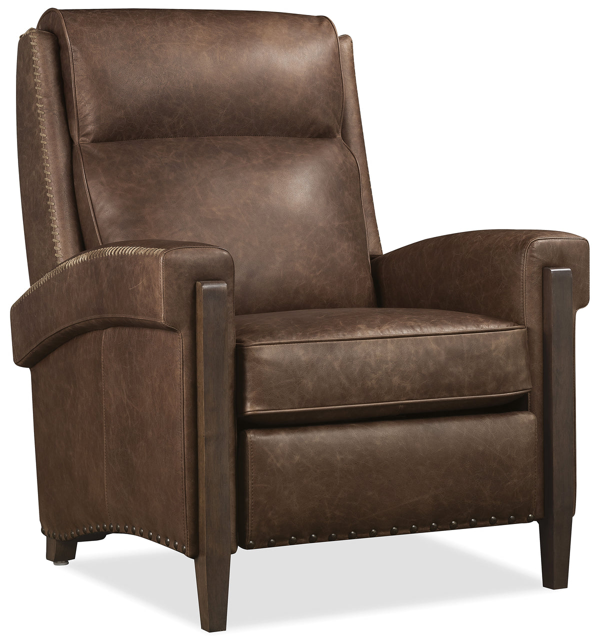Whitton Power Recliner With Power Headrest - Dark Brown by Hooker Furniture - View 1