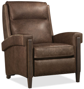Whitton Power Recliner With Power Headrest - Dark Brown by Hooker Furniture - View 1