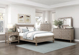 Marceline Gray Oak Canopy Bed Bedroom Furniture Set – Homelegance - Home Elegance USA