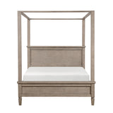 Marceline Gray Oak Canopy Bed Bedroom Furniture Set – Homelegance - Home Elegance USA