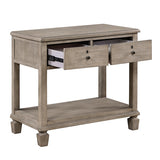 Marceline Gray Oak Canopy Bed Bedroom Furniture Set – Homelegance - Home Elegance USA