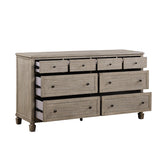Marceline Gray Oak Canopy Bed Bedroom Furniture Set – Homelegance - Home Elegance USA
