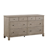 Marceline Gray Oak Canopy Bed Bedroom Furniture Set – Homelegance - Home Elegance USA