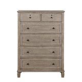 Marceline Gray Oak Canopy Bed Bedroom Furniture Set – Homelegance - Home Elegance USA