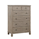 Marceline Gray Oak Canopy Bed Bedroom Furniture Set – Homelegance - Home Elegance USA