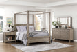 Marceline Gray Oak Canopy Bed Bedroom Furniture Set – Homelegance - sold by Home Elegance USA