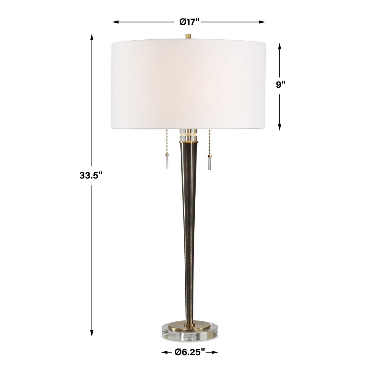 Winchester Table Lamp - Bronze by Uttermost - View 3