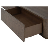 Athens King Upholstered Storage Bed - Dark Brown | Flexsteel