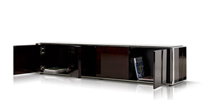 Noble Modern Ebony Lacquer TV Entertainment Center - View Image 1