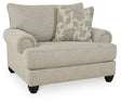 Ashley Fog Asanti Chair and a Half - Chenille | Home Elegance USA