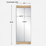 Russo Oversized Modern Mirror - Light Brown by Uttermost - View 7