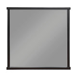 Rectangular projection screen with black frame on a white background