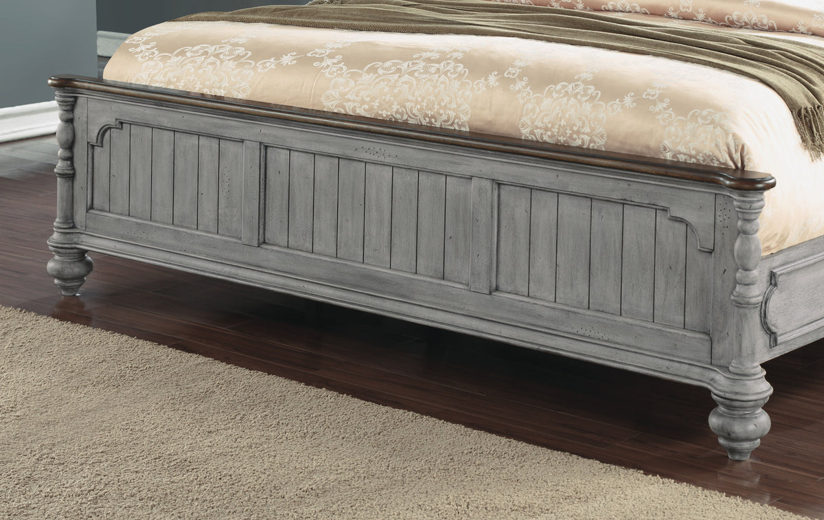 Plymouth King Poster Bed - Gray | Flexsteel