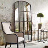 Amiel Antique Large Arch Mirror - Dark Brown | Uttermost