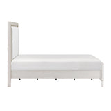 White bed frame on a white background