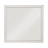 White framed picture on a white background