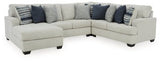 Ashley Stone Lowder 13611S3 4 - Piece Sectional with Chaise - Chenille | Home Elegance USA