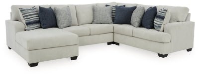 Ashley Stone Lowder 13611S3 4 - Piece Sectional with Chaise - Chenille | Home Elegance USA