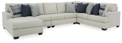 Ashley Stone Lowder 13611S2 5 - Piece Sectional with Chaise - Chenille | Home Elegance USA