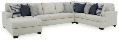 Ashley Stone Lowder 13611S7 4 - Piece Sectional with Chaise - Chenille | Home Elegance USA