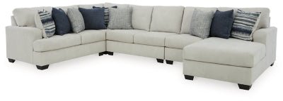 Ashley Stone Lowder 13611S4 5 - Piece Sectional with Chaise - Chenille | Home Elegance USA