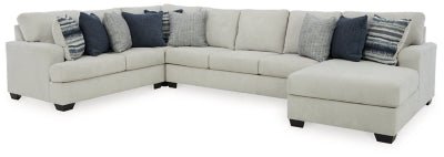 Ashley Stone Lowder 13611S8 4 - Piece Sectional with Chaise - Chenille | Home Elegance USA