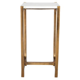 Affinity White Marble Accent Table by Uttermost - View 5